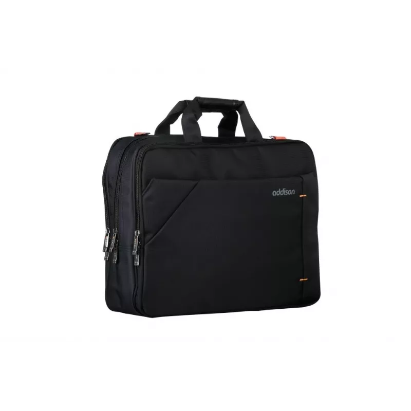 Addison 305014 Funda para portátil 35,8 cm (14,1 inch) Funda top loader Negro