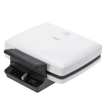 Gofrera Adler AD 3085 — 1200 W, 2 gofres rectangulares 9×13 cm, temperatura ajustable, placas antiadherentes