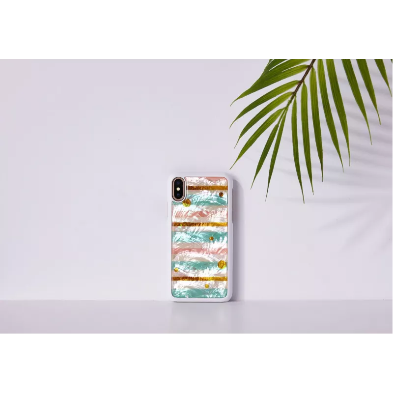 iKins Pop Mint funda para iPhone XS/X, blanca