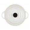 Le Creuset 71901107160100 Mini Dutch Oven, 0,25 L, blanco