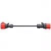 Adaptador para Gemini flex 11 kW, CEE rojo trifásico 16A > CEE rojo 32A (negro, 30 cm)