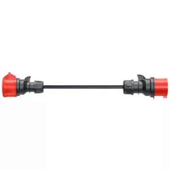 Adaptador para Gemini flex 11 kW, CEE rojo trifásico 16A > CEE rojo 32A (negro, 30 cm)