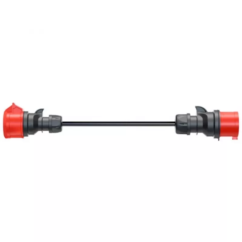 Adaptador para Gemini flex 11 kW, CEE rojo trifásico 16A > CEE rojo 32A (negro, 30 cm)