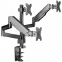 Soporte de mesa para monitor ONKRON G280-B para pantallas de 33–81,3 cm (13 pulgadas–32 pulgadas), pinza/paso por mesa, hasta 24 kg, VESA 75x75–100x100