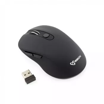 Ratón inalámbrico Sbox WM-911B negro