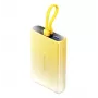 Batería externa Vention 10000mAh con indicador LED, USB-C + Lightning + USB-A, 22,5 W (amarillo)