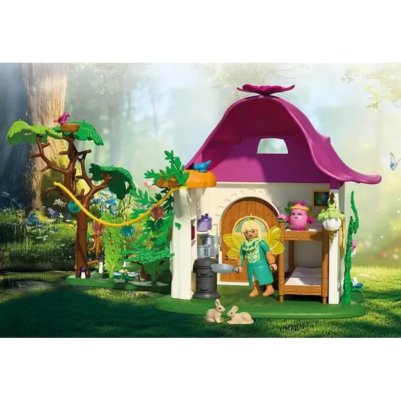Set de figuras Princess Magic 71838 Casa de hadas acogedora y unicornio dorado