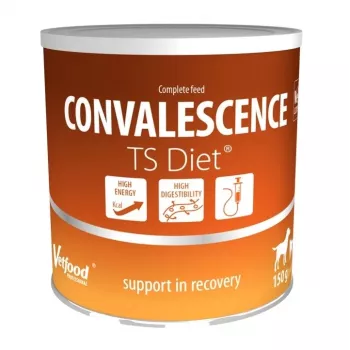 Alimento húmedo dietético veterinario Vetfood TS Diet Convalescence para perros, 150 g