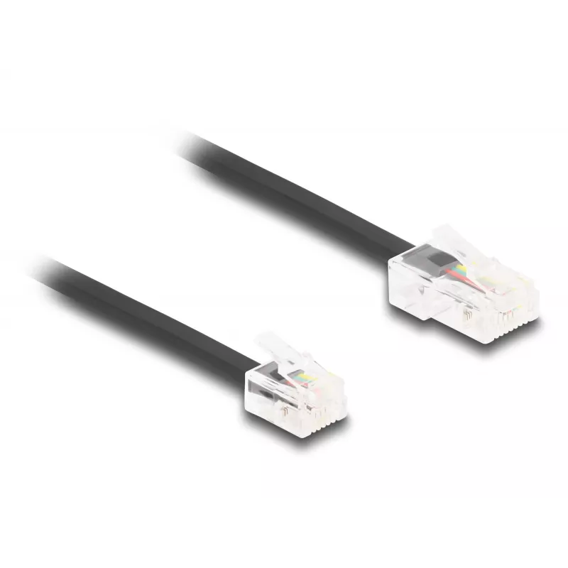 Cable telefónico DeLOCK conector RJ45 a conector RJ11 negro 3 m
