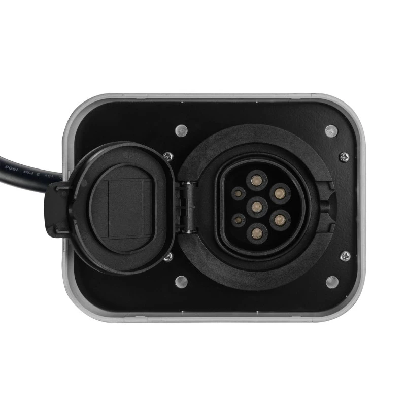 GREEN CELL WALLBOX EV POWERBOX 22KW CON TOMA DE CORRIENTE Y RFID