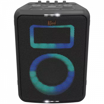 Altavoz para fiestas KLIPSCH Vegas — con cable e inalámbrico, altavoz de graves 13,3 cm, 49–20000 Hz, 95 dB, alimentado por batería, negro