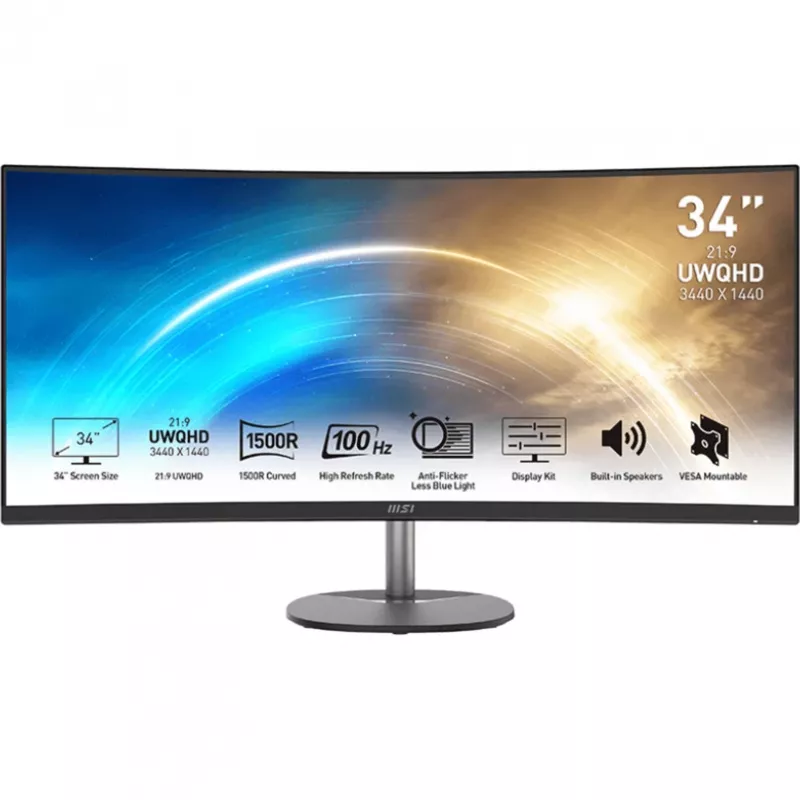 Monitor curvo MSI PRO MP341CQDE 86,4 cm (34