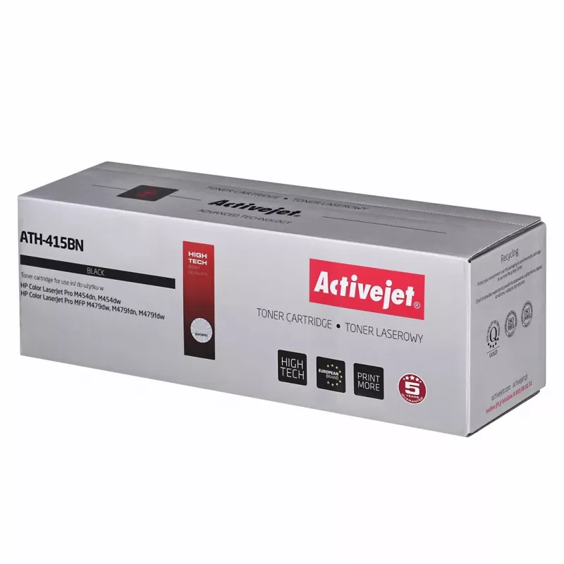 Activejet ATH-415BN Tóner (Recambio para HP 415A W2030A; Supreme; 2.400 páginas; negro) con chip