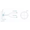 Antena LTE Teltonika 003R-00252, montaje en techo con conectores SMA, COMBO MIMO