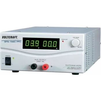Fuente de alimentación de laboratorio Voltcraft, ajustable SPS 1560 PFC 1 - 15 V/DC 60 - 6 A 900 W 2 x mando a distancia (SPS-9600)