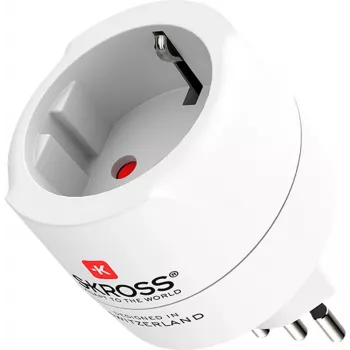 SKROSS Adaptador simple de Europa a Suiza Italia Brasil (1.500272C-E)