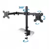 Soporte de mesa Esperanza ERW018 para dos monitores 10-27'' hasta 8 kg