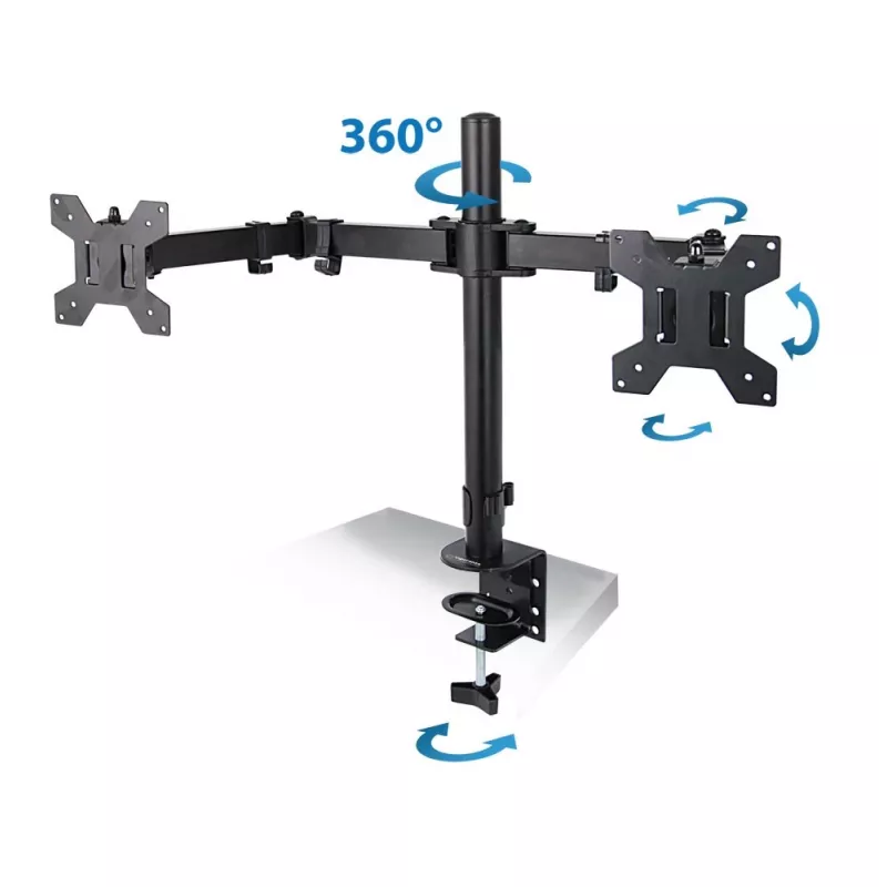Soporte de mesa Esperanza ERW018 para dos monitores 10-27'' hasta 8 kg