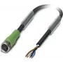 Phoenix Contact cable sensor/actuador Polos: 4 SAC-4P- 3,0-PUR/M 8FS Contenido: 1 ud. (1681855)