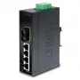 Switch Fast Ethernet de 4 puertos PLANET IP30 slim Type 4 puertos, switch Ethernet industrial + 1 puerto, 100Base-FX(SC) (-10 - 60° C) (ISW-511)