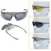 Gafas de tiro WOSPORT 6055T con 3 lentes intercambiables y correa ajustable