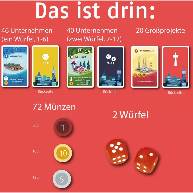 Machi Koro - Die neue Stadt, juego de cartas