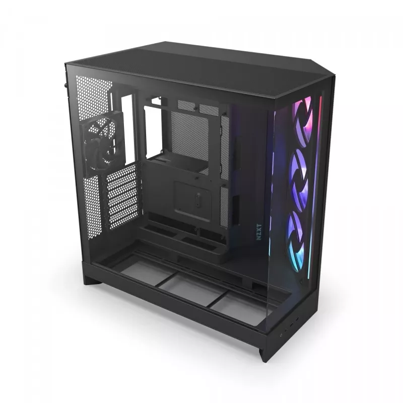 Caja PC NZXT H9 Flow RGB Midi Tower Negra