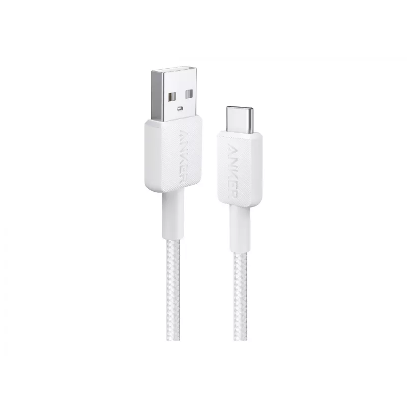 Cable USB-A a USB-C Anker A81H5G21 — 0,9 m, blanco