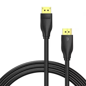 Cable DisplayPort 1.4 Vention HCCBI, 3 m, 8K@60Hz / 4K@120Hz, 80 Gbit/s, contactos bañados en oro, negro