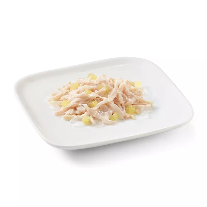 SCHESIR pollo con piña en gelatina - Comida húmeda para perros - 150 g