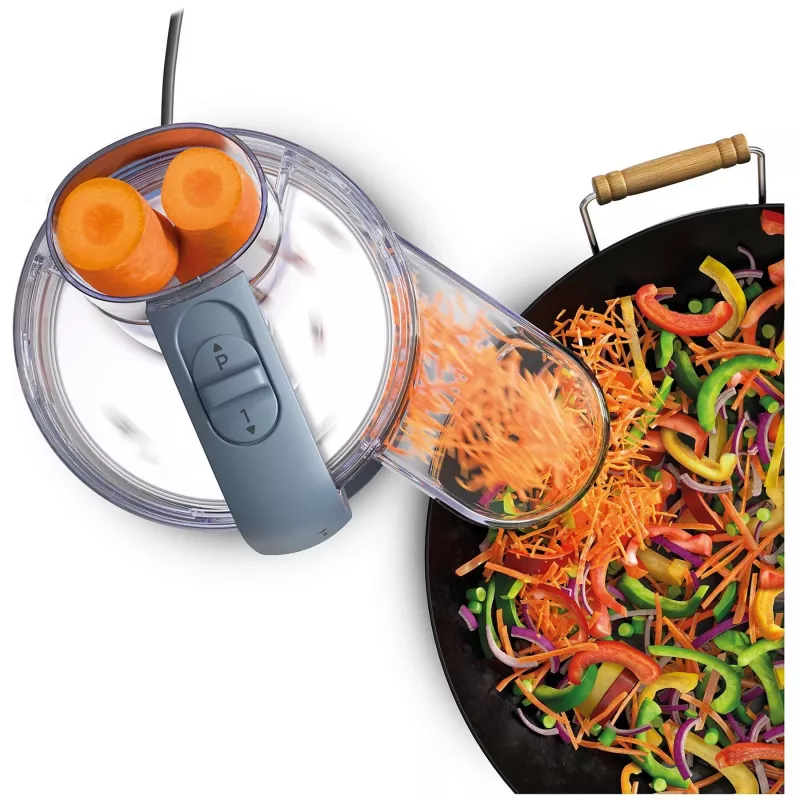Robot de cocina Kenwood FDP23.140GY MultiPro Go — picadora compacta portátil, gris