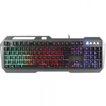 Teclado gaming Speedlink LUNERA. Metal Rainbow. Negro retail