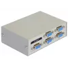 Conmutador DeLock VGA 4 puertos manual bidireccional - Conmutador de pantalla - 4 x VGA - sobremesa (87635)