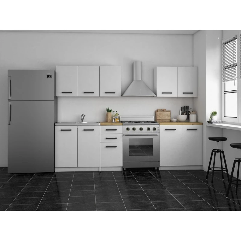 Topeshop KUCHNIA SET 200 BIEL conjunto de muebles de cocina/comedor