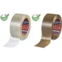 Cinta de embalaje Tesa PET con adhesivo de caucho 132 m x 50 mm, marrón
