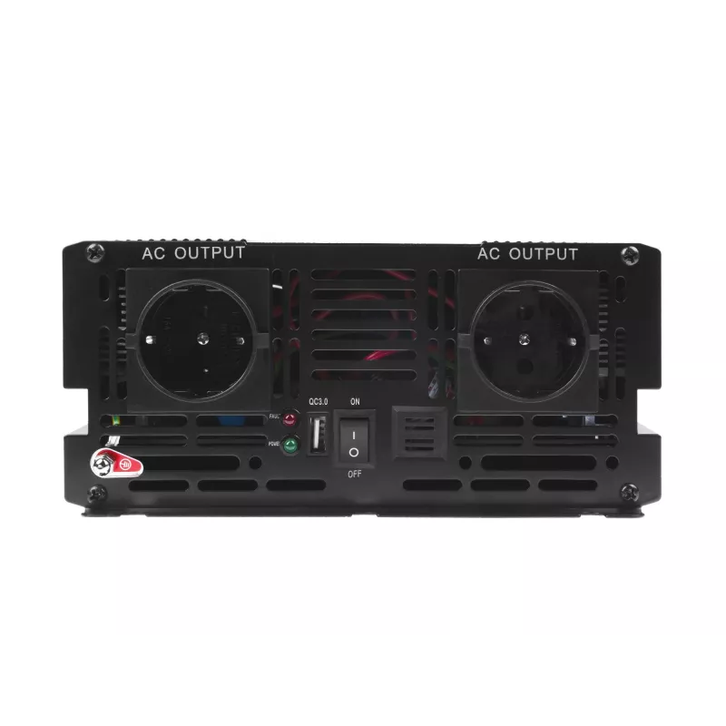 Convertidor de tensión Green Cell INV20, 24 V DC a 230 V AC, 4000 W, 50 Hz, entrada 40 A, para interiores, negro