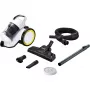 Aspirador de cilindro Karcher VC 3 — aspirador en seco para el hogar, 700 W, 0,9 L sin bolsa, HEPA 13, tubo telescópico, manguera de 1,5 m