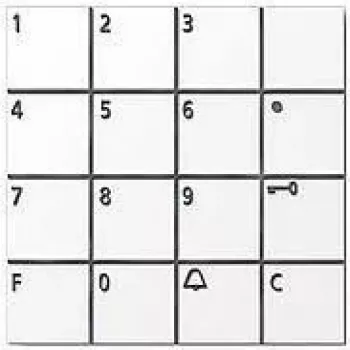 Siedle COM 611-02 W - teclado - blanco - Siedle - 140 mA - 99 mm - 27 mm (200036516-00)