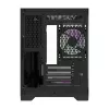 Darflash FT418 Caja de ordenador + 6 ventiladores aRGB (negro)