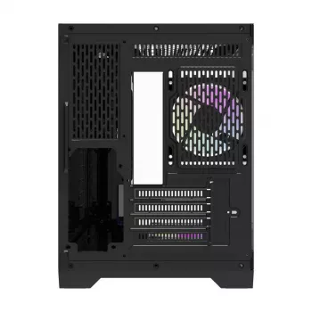Darflash FT418 Caja de ordenador + 6 ventiladores aRGB (negro)