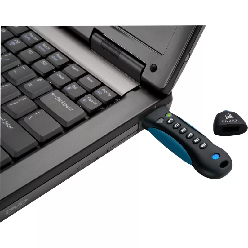 CORSAIR Flash Padlock 3 128 GB unidad flash USB 3.0 segura con teclado cifrado AES por hardware de 256 bits seguro