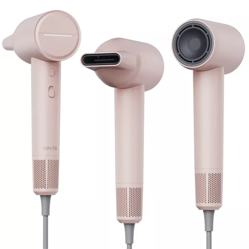 Secador de pelo Lovio LVHD001PK con ionización y tecnología AirFlow