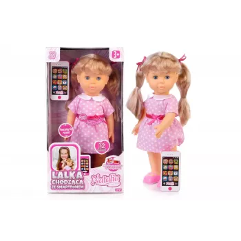 Muñeca Artyk Natalia camina con smartphone 41 cm – muñeca andadora Artyk 41 cm con accesorios