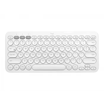 Logitech Multi-Device K380 - Teclado - Inalámbrico - Bluetooth 3.0 - Alemán - Blanco roto