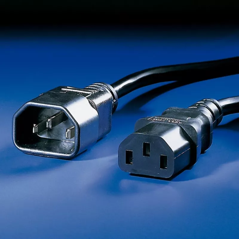 Cable de conexión de aparatos ROLINE, negro 1,8 m (19.08.1515)