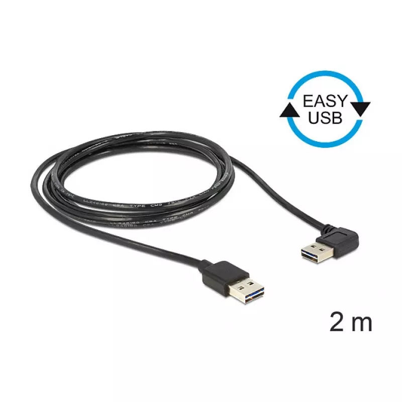 Cable USB DeLOCK 85557 USB 2.0 2 m negro