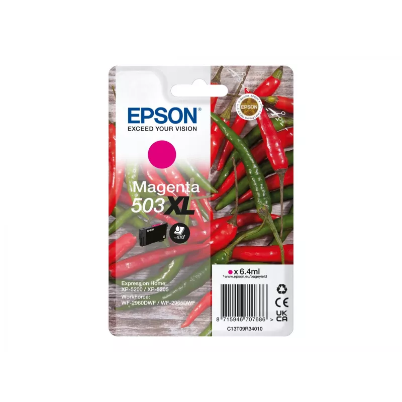 Epson 503XL cartucho de tinta 1 ud. original alto rendimiento (XL) magenta