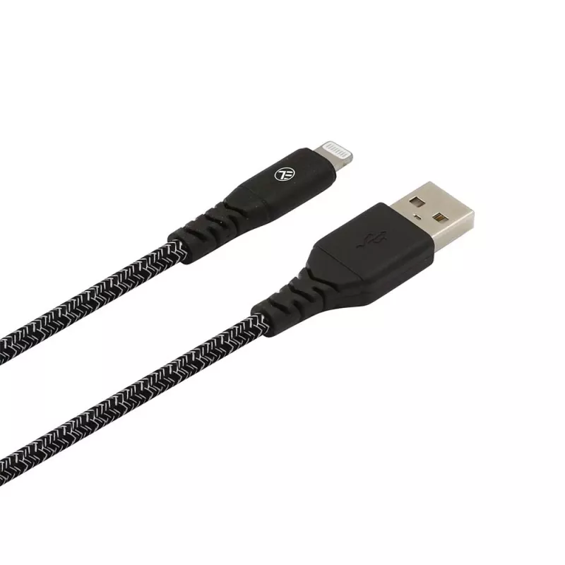Cable de datos USB a Lightning Tellur TLL155481 2,4 A 1 m nailon negro