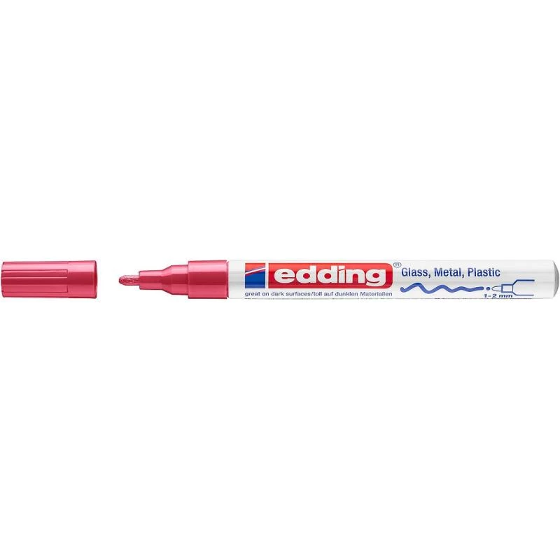 Rotulador Edding 751 rojo