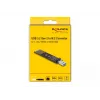 Convertidor combo DeLOCK para M.2 NVMe PCIe o SSD SATA USB 3.2 Gen 2 negro